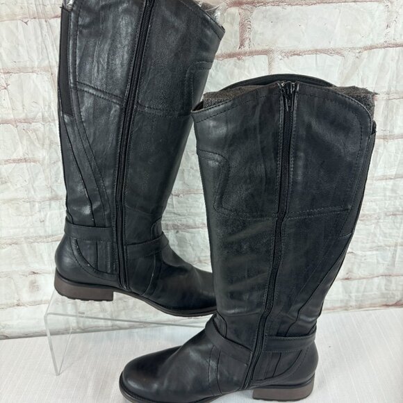 BareTraps Women's 11 M Black Seduce Tall Zip Riding Boots - Picture 11 of 13